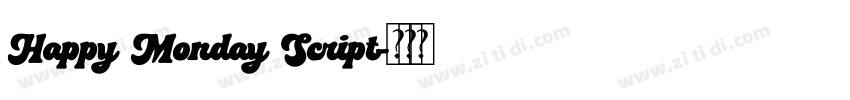 Happy Monday Script字体转换
